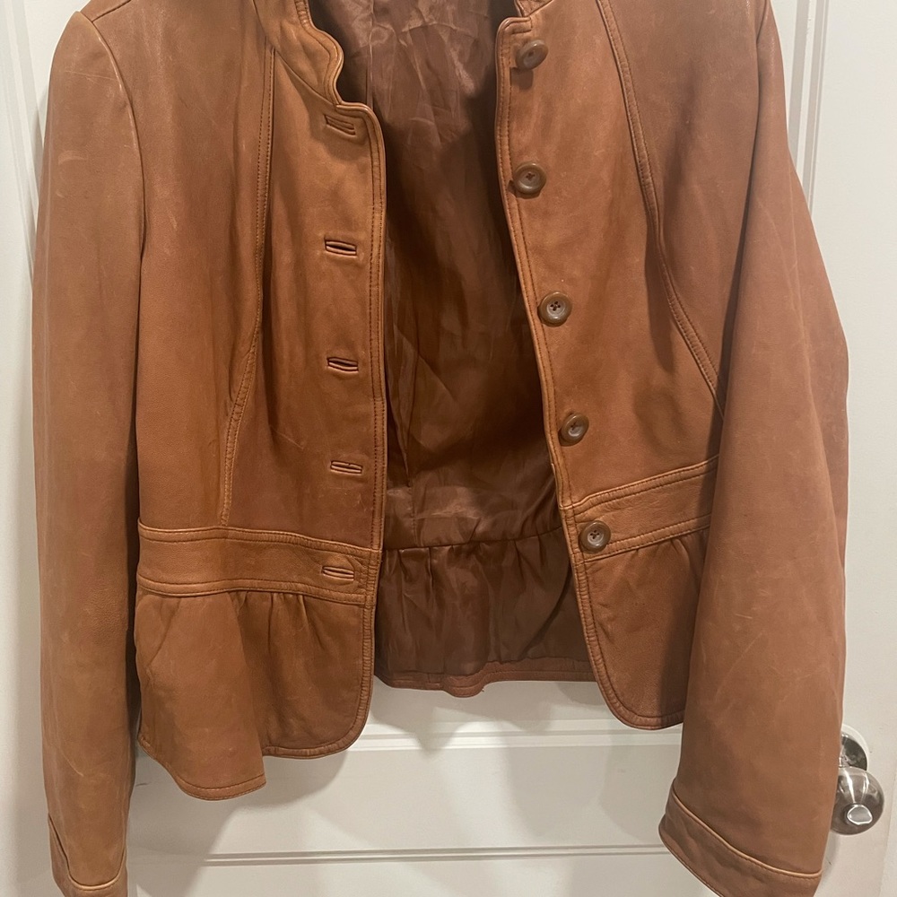Leather jacket (faux)